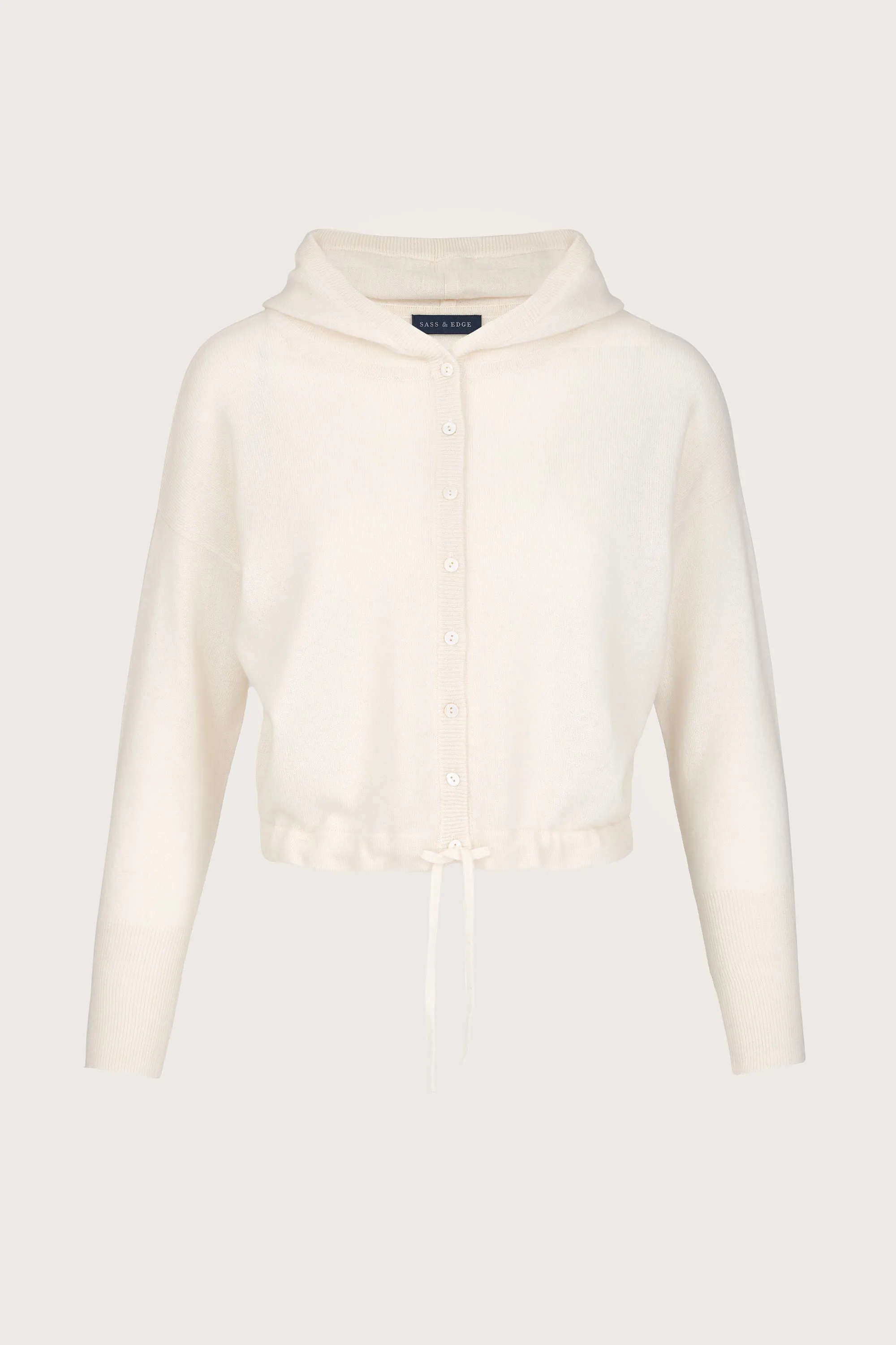 Alnwick Boxy Hoodie White Ice