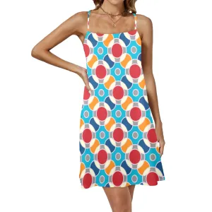 atomic3 Drawstring Neck Sleeveless Dress (Model D68)