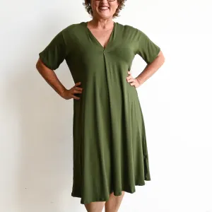 Bamboo Go To Dress by KOBOMO - Short Sleeve