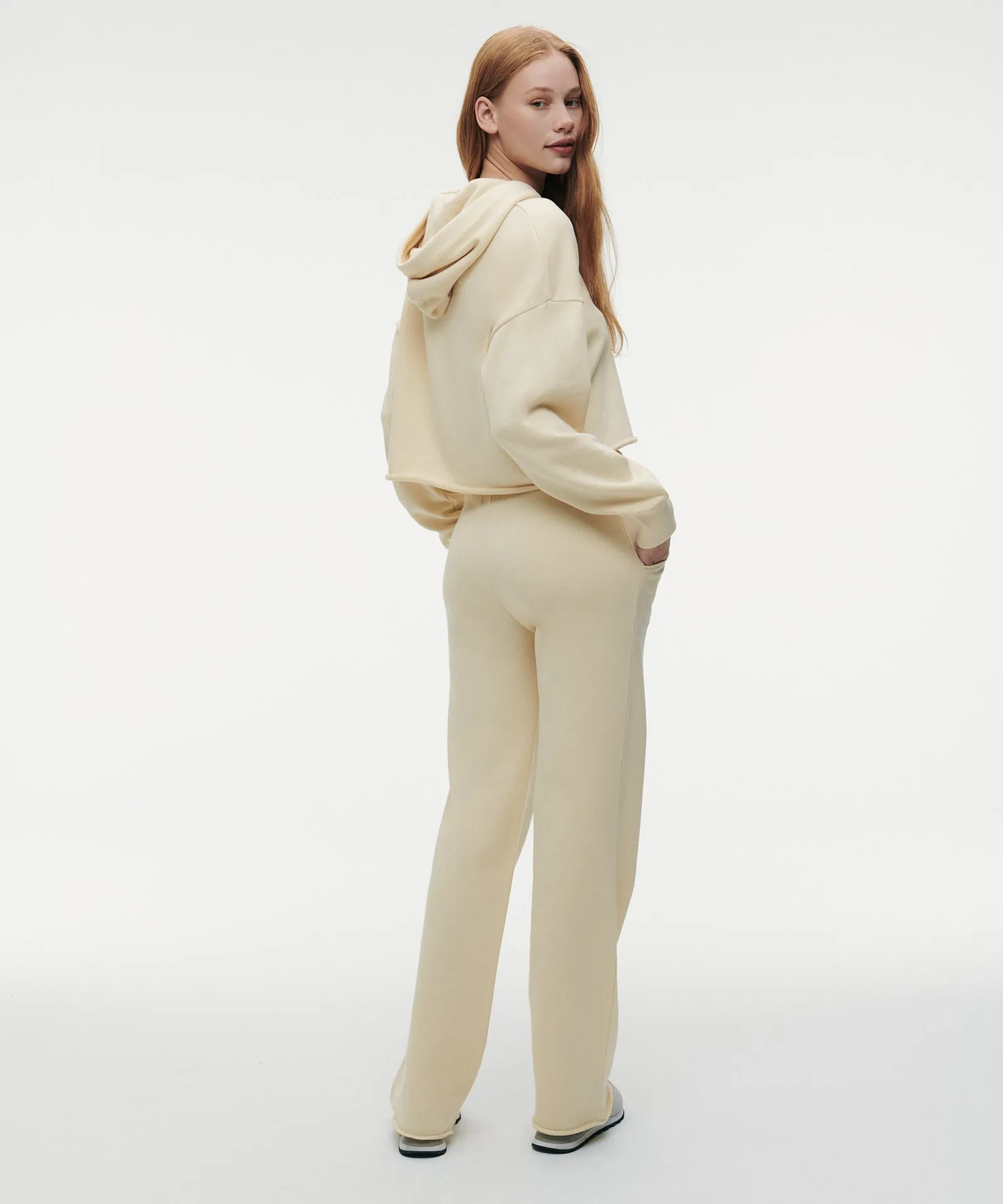 Cashmere Terry Wide Leg Pants