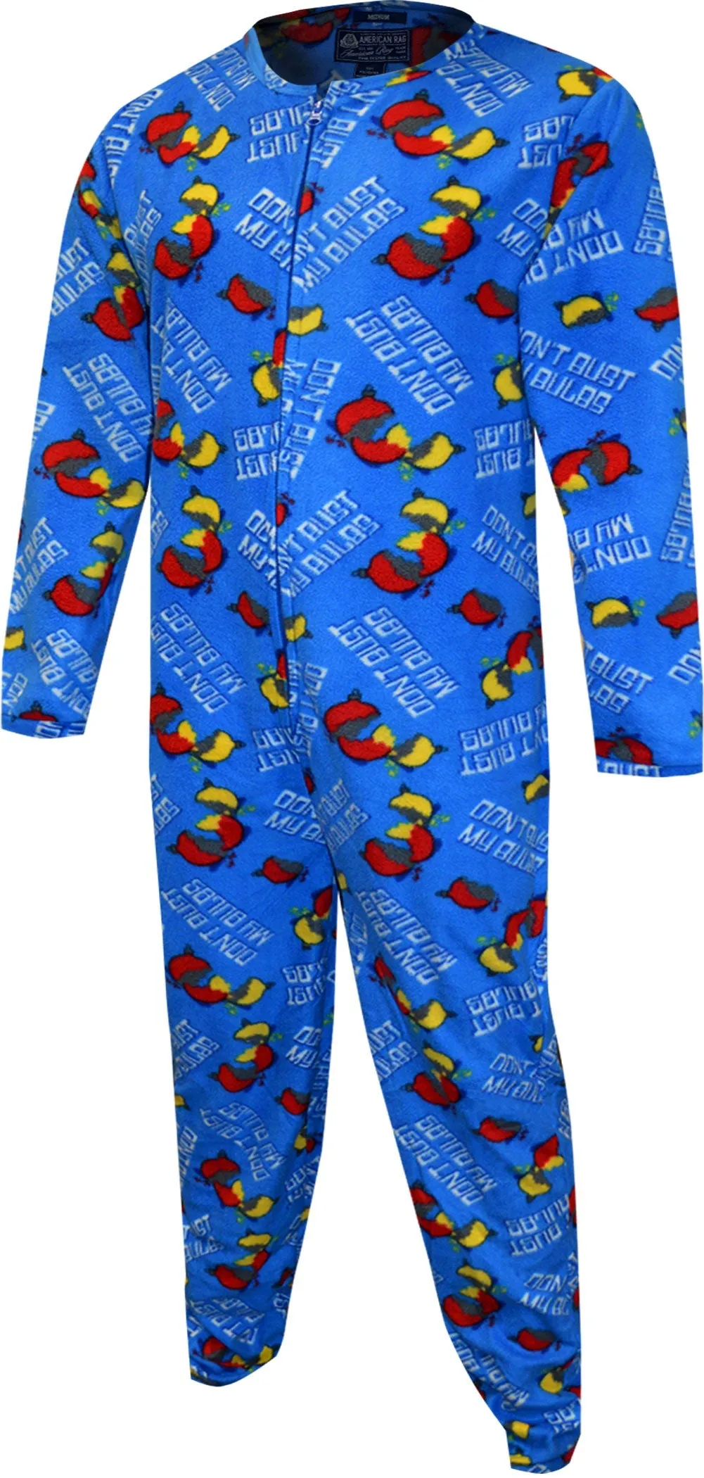 Christmas Don't Bust My Bulbs One Piece Union Suit Pajama