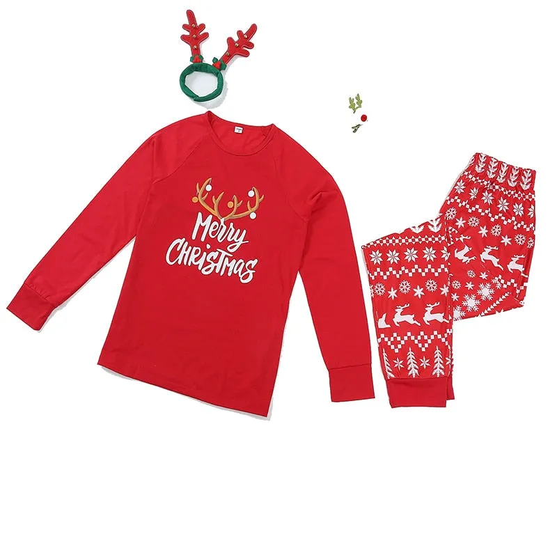 Christmas Matching Family Pyjamas Pajamas For Familes New Year Costume  Xmas Sleepwear Set