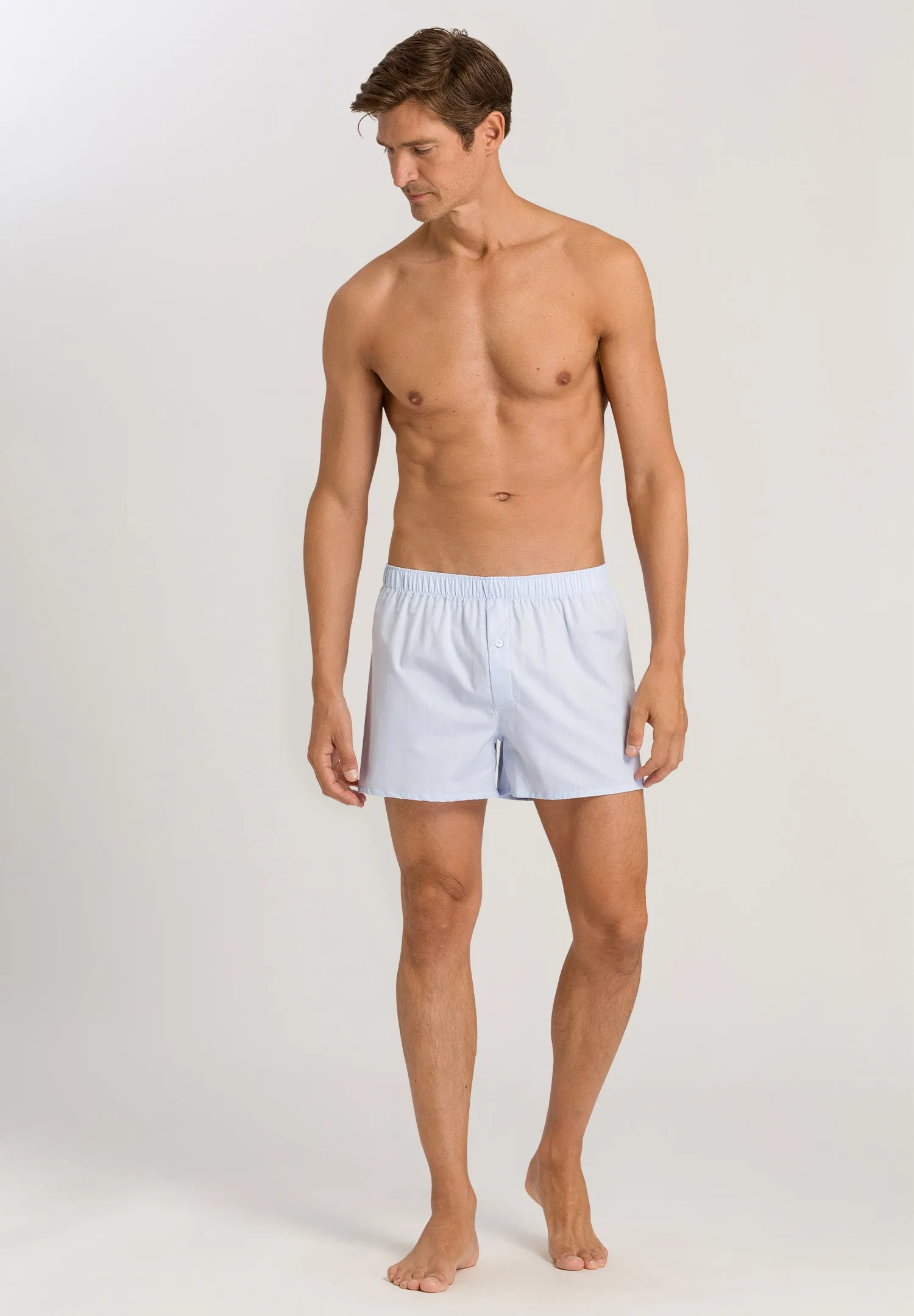 Fancy Woven Cotton Boxer  | Light Blue 74013-1033