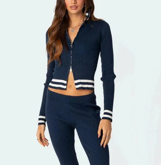 Fashionkova Jadira Knitted Pants Set