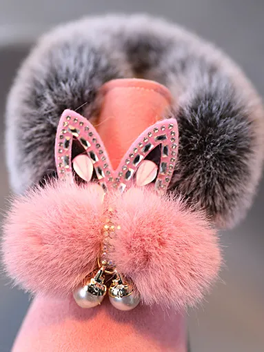 Faux Fur Butterfly Boots by Liv and Mia