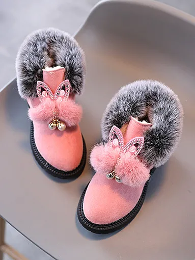 Faux Fur Butterfly Boots by Liv and Mia