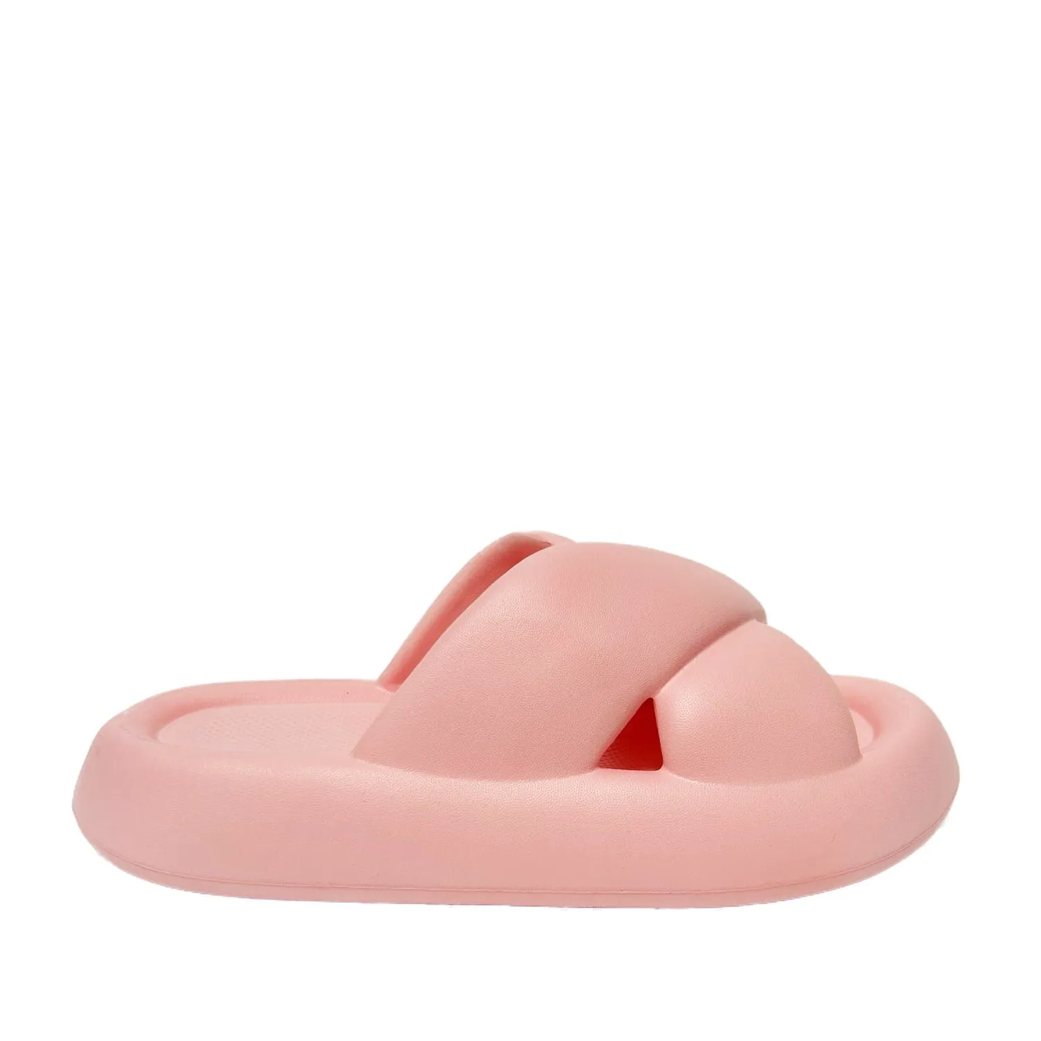 FLOOF Women's Puff Puff Slide in Pink