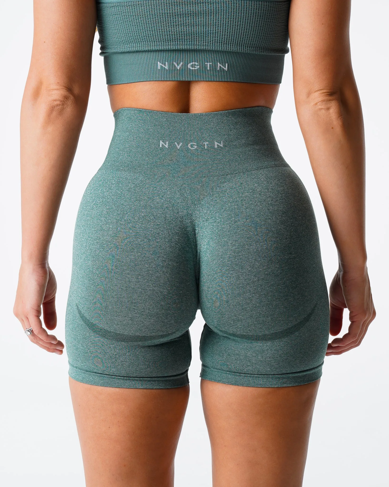 Forest Green Contour Seamless Shorts