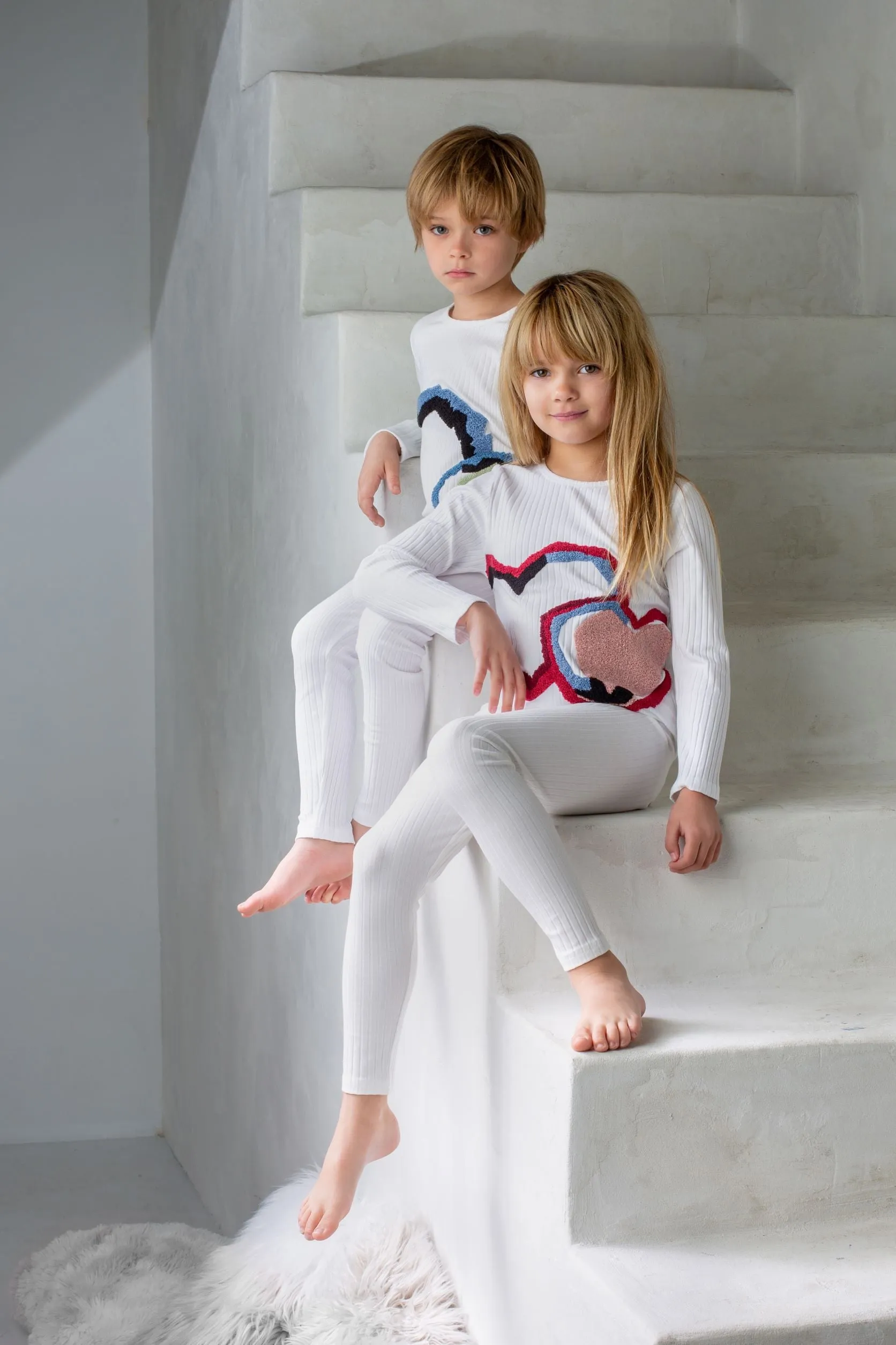 Geometric Circle Loungewear Set, Boys