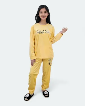 Girls Cozy Comfort Velour Pajama Set