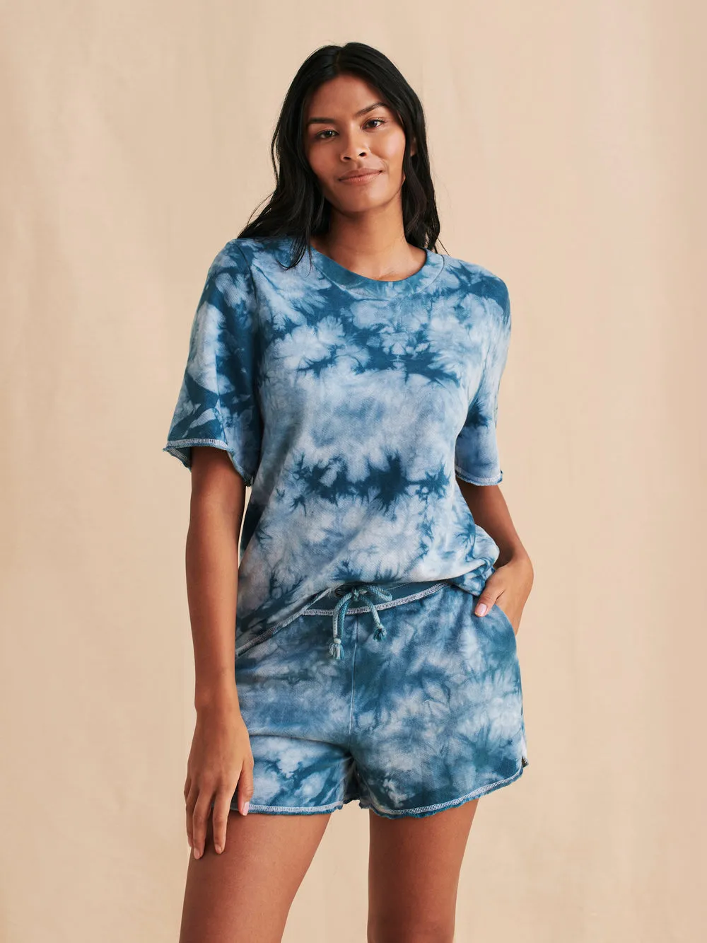 Go Easy Tee in Majolica Blue