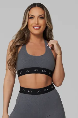 Grey Cozy Sport Bra