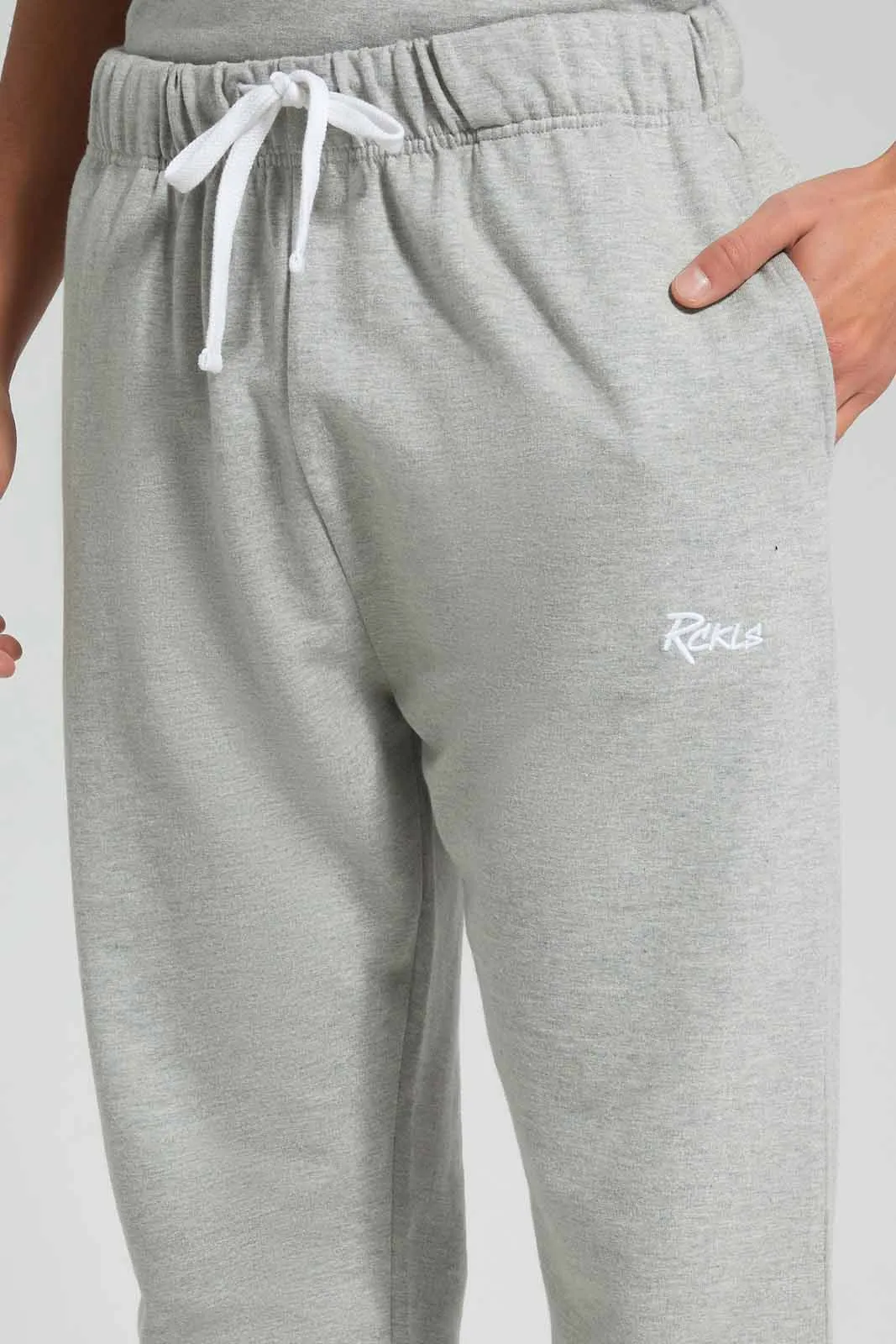 Grey Slogan Loungewear Jogger