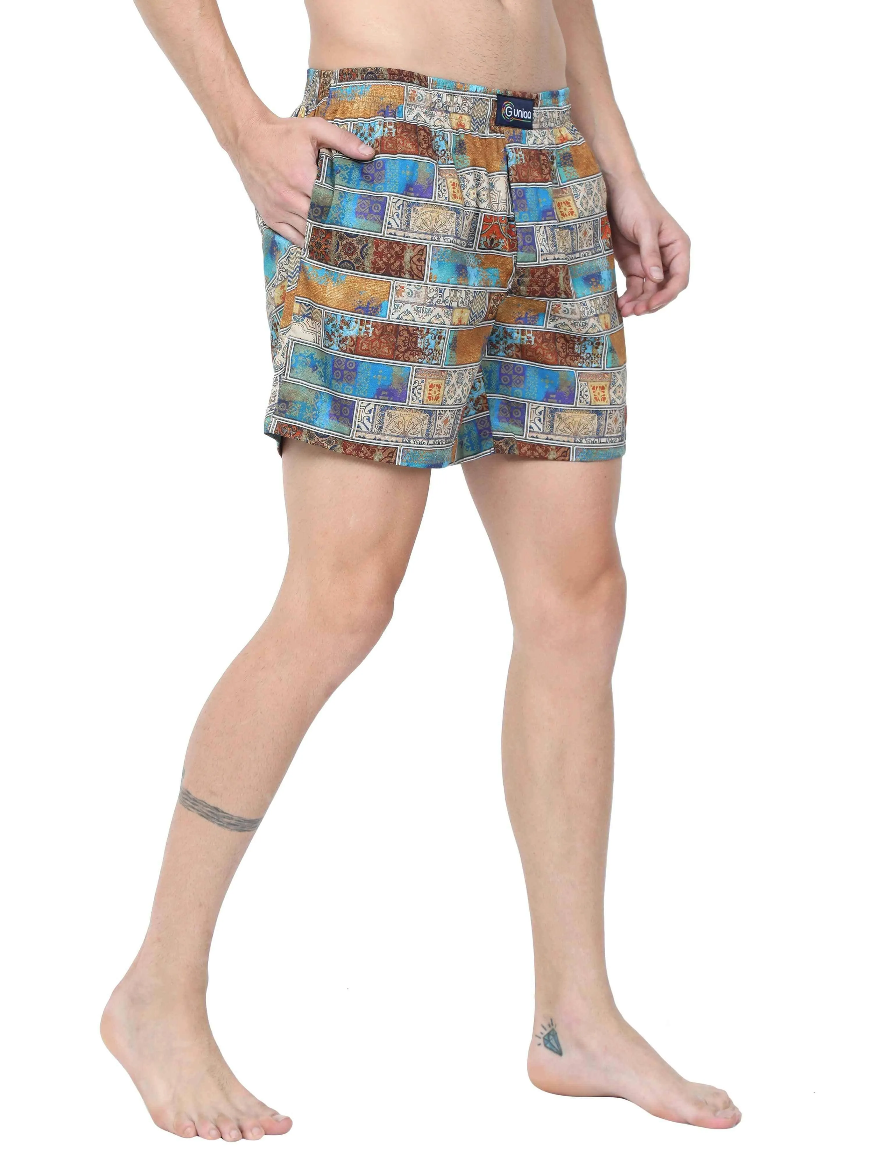 GUNIAA MEN'S KING  PRINTED BOXER