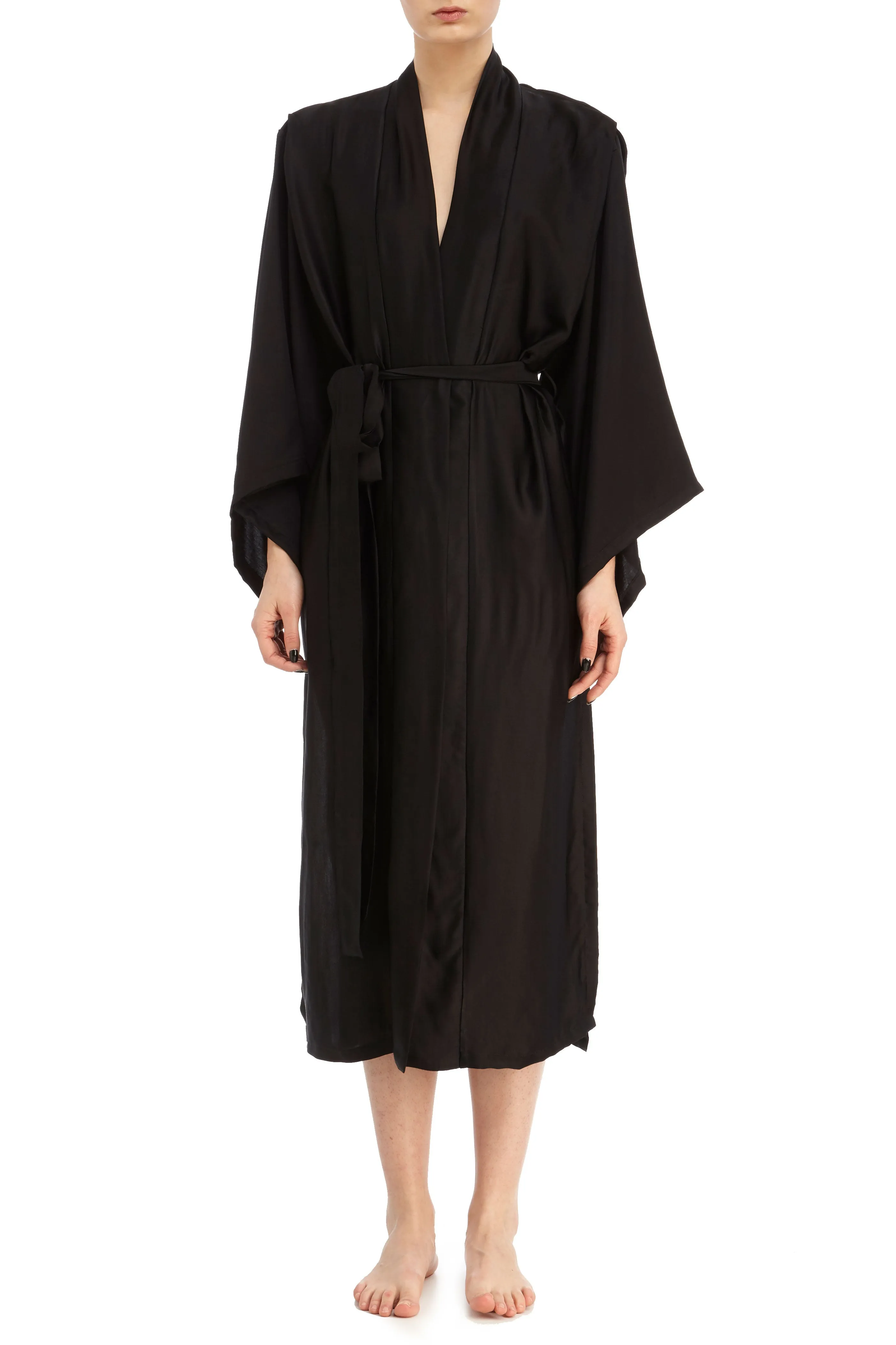 Hishi split robe dress