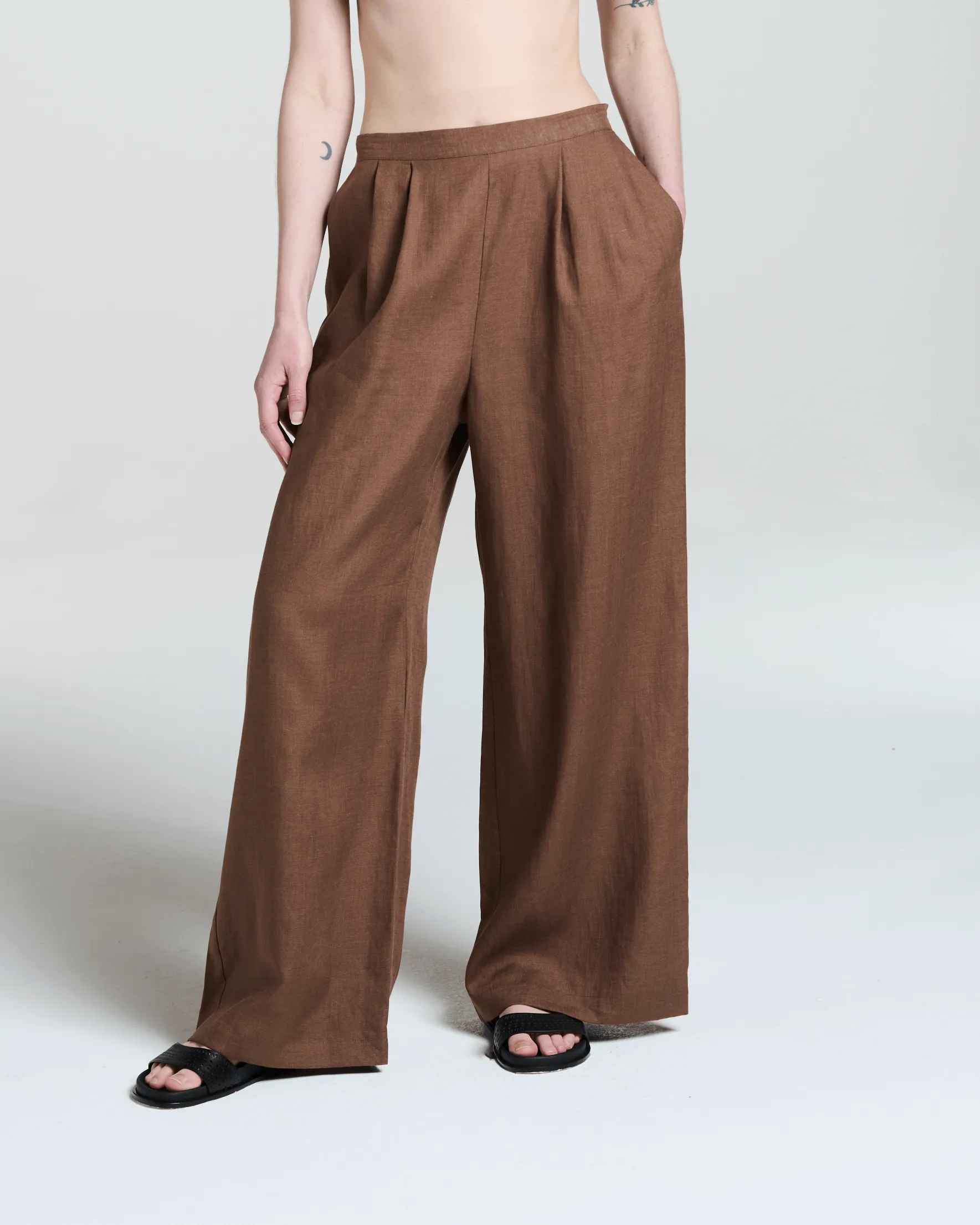 Isola Trouser Sepia Linen