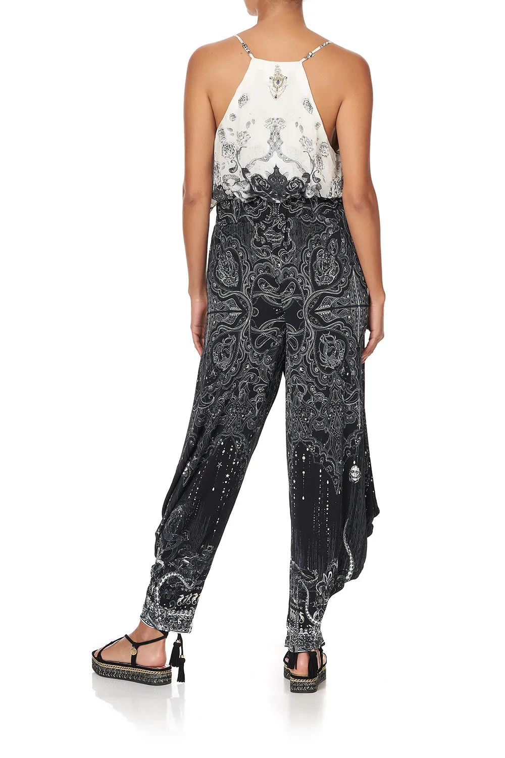 JERSEY DRAPE PANT WITH POCKET MIDNIGHT PEARL