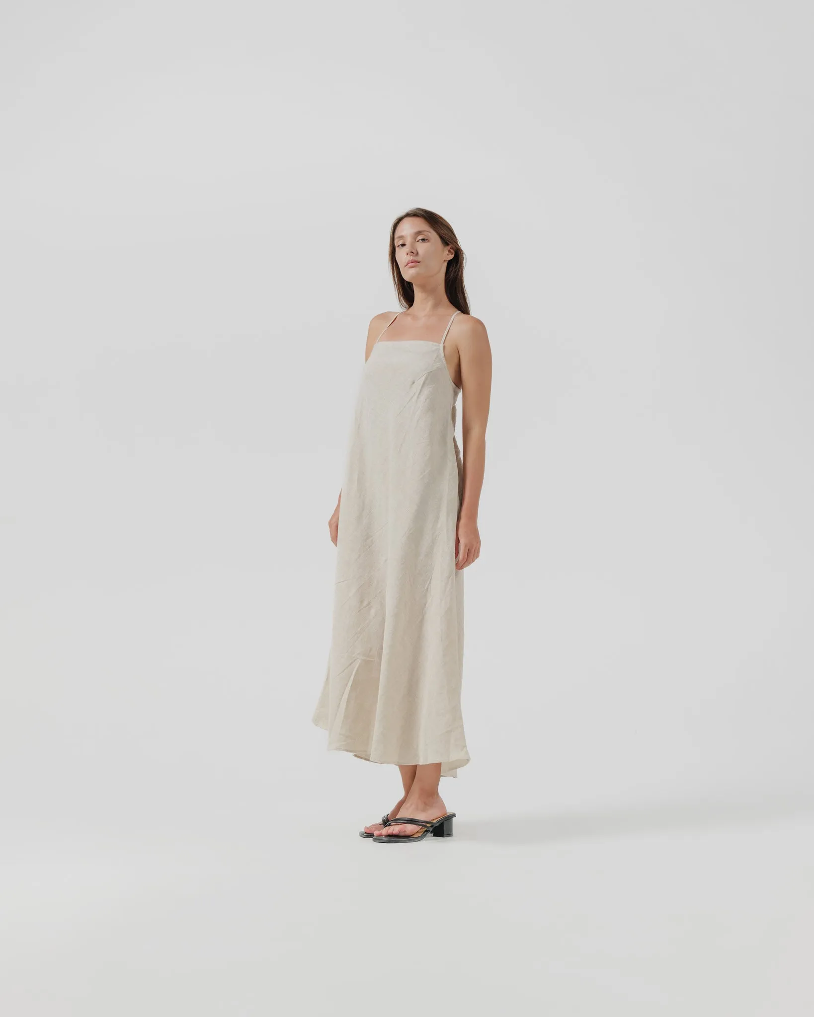 linen backcross dress