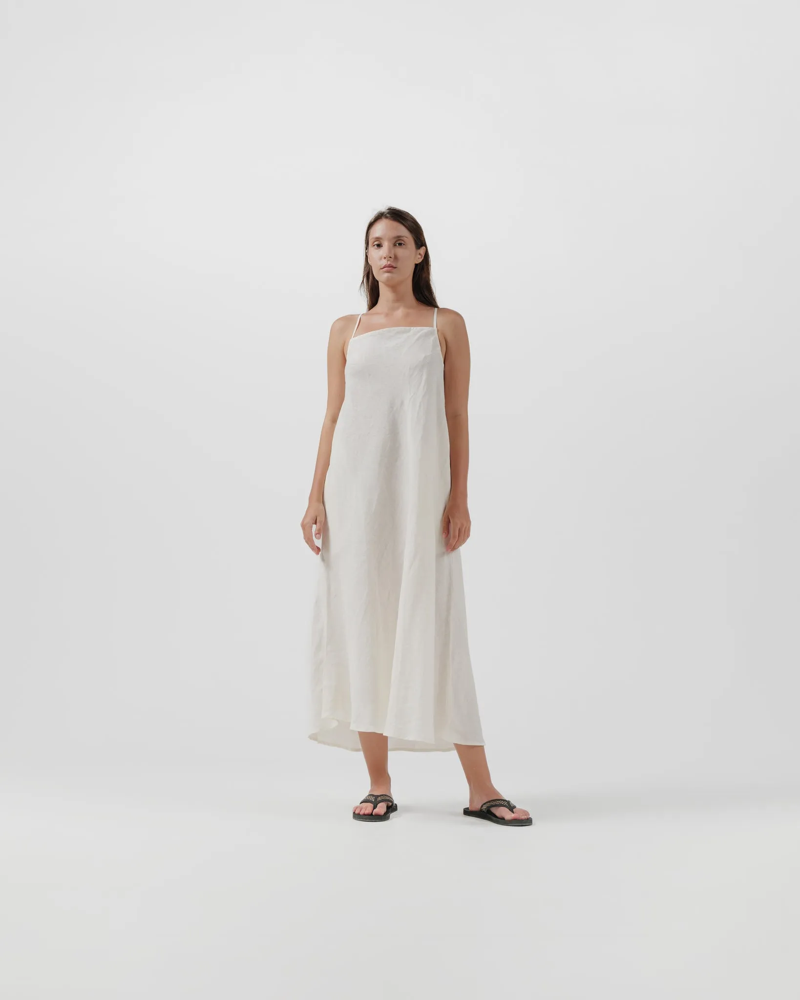 linen backcross dress