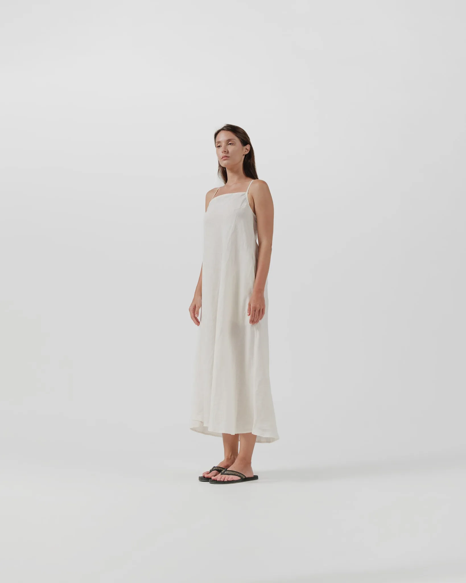 linen backcross dress