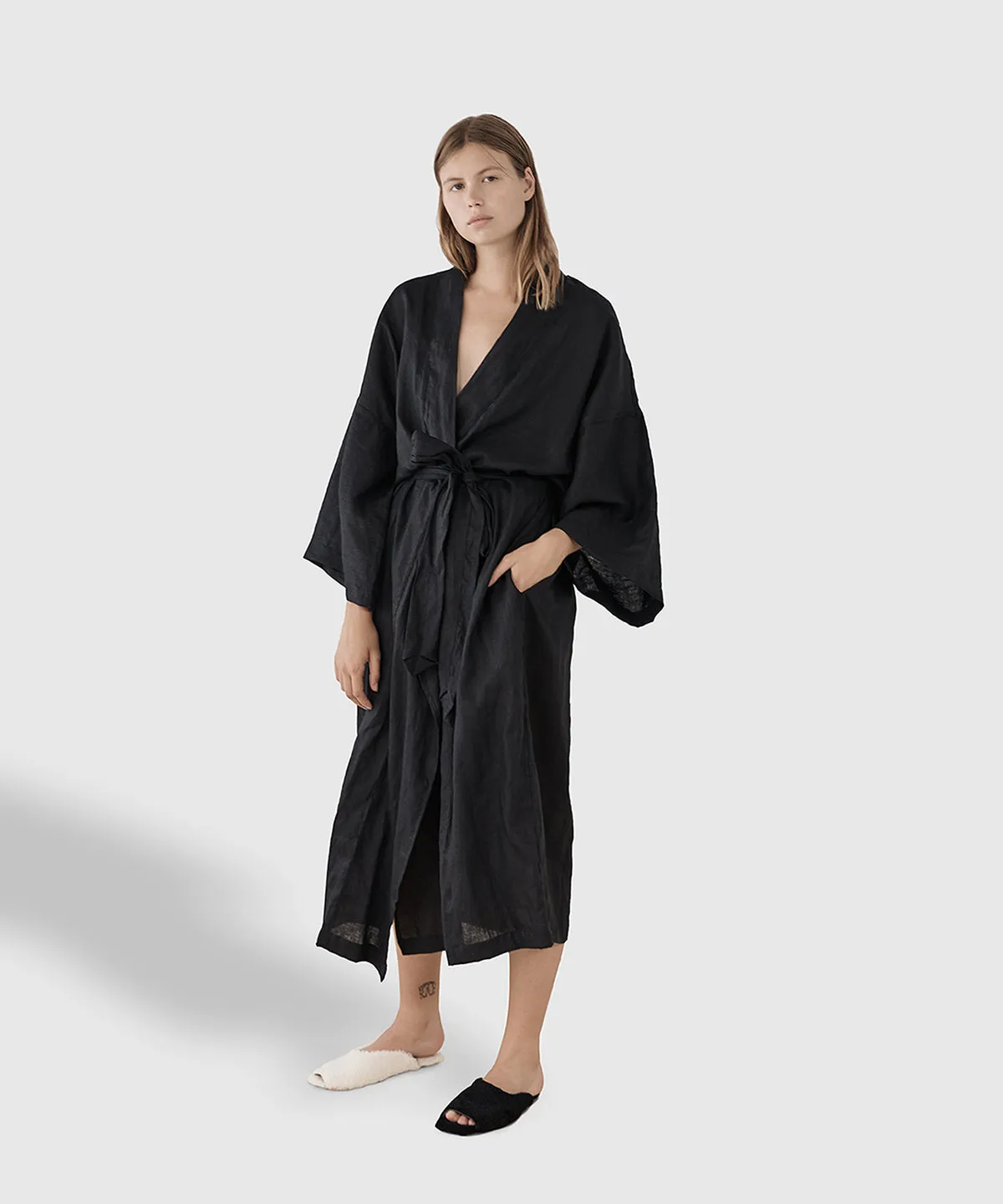 Linen Kimono Robe