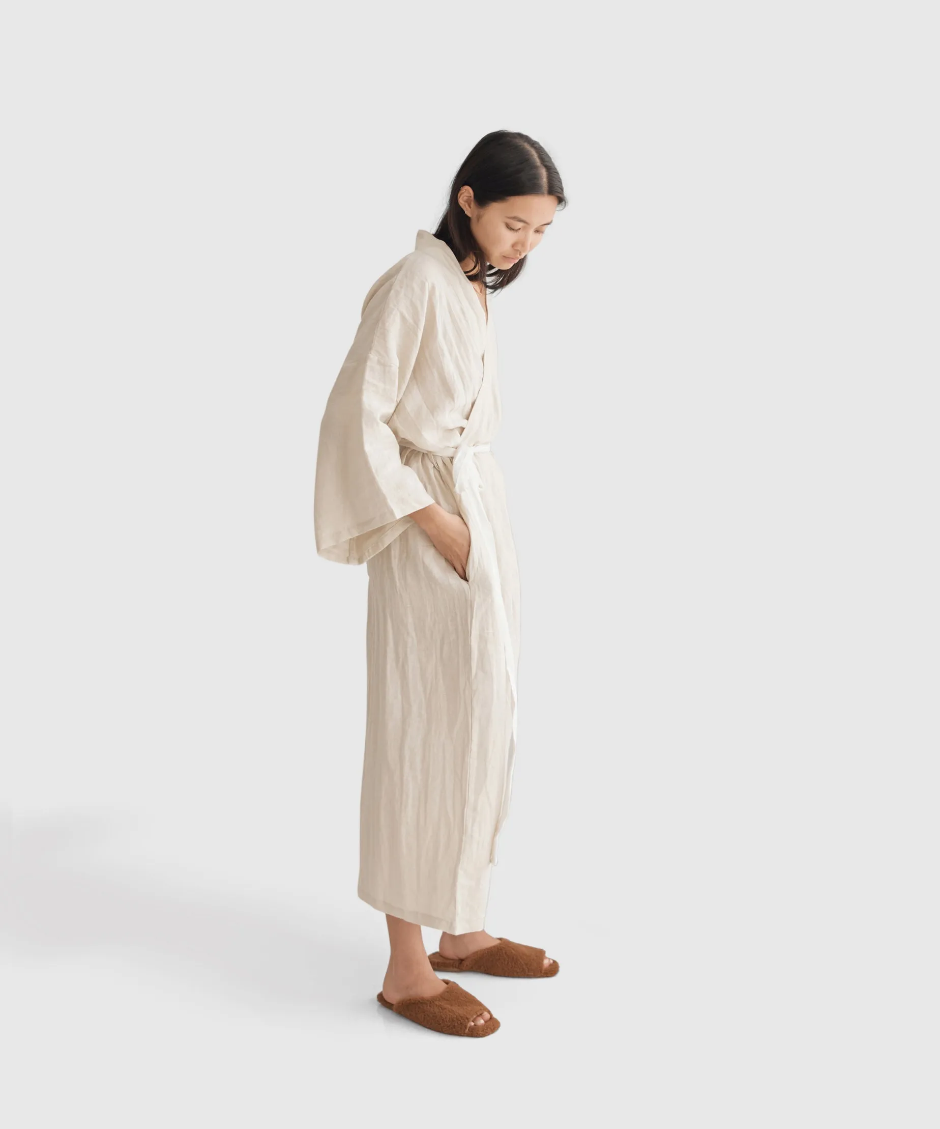 Linen Kimono Robe