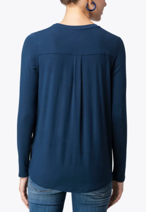 Long Sleeve Back Pleat - More Colors Available