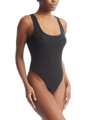 MellowLuxe™ Square Neck Bodysuit Black