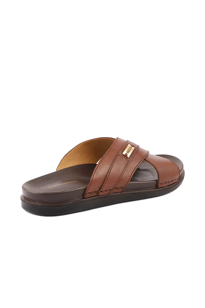 Men Casual Slipper M18044-Brown