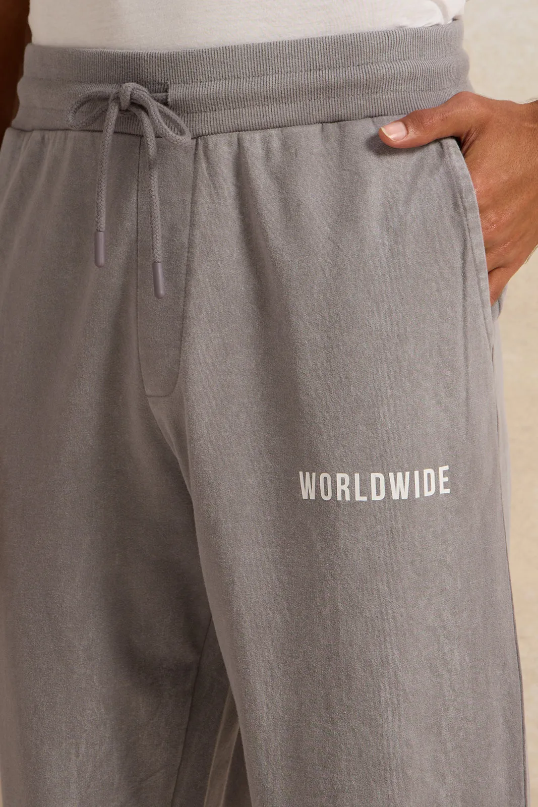 Men Grey Lounge Pant