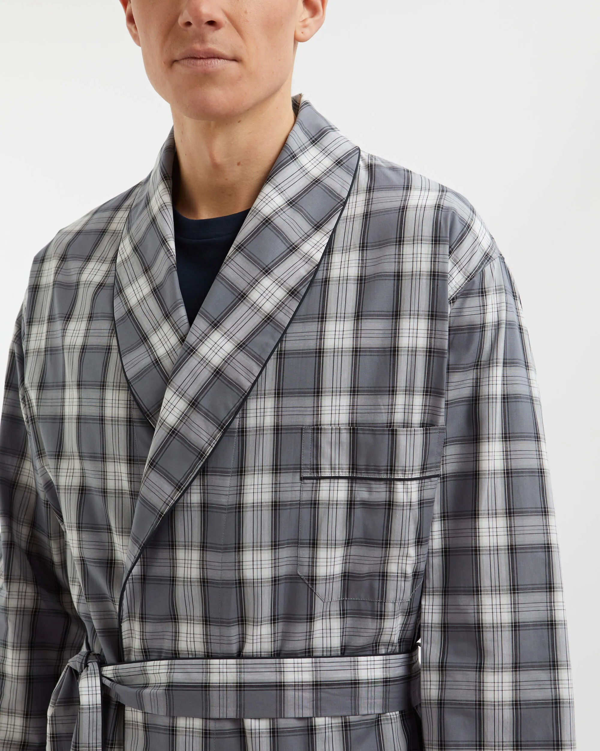 Men's Classic Cotton Dressing Gown - Alston Check