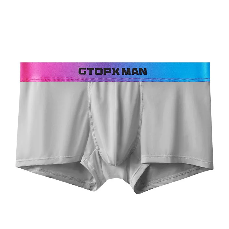 Men's Ice Silk U Convex Boxers