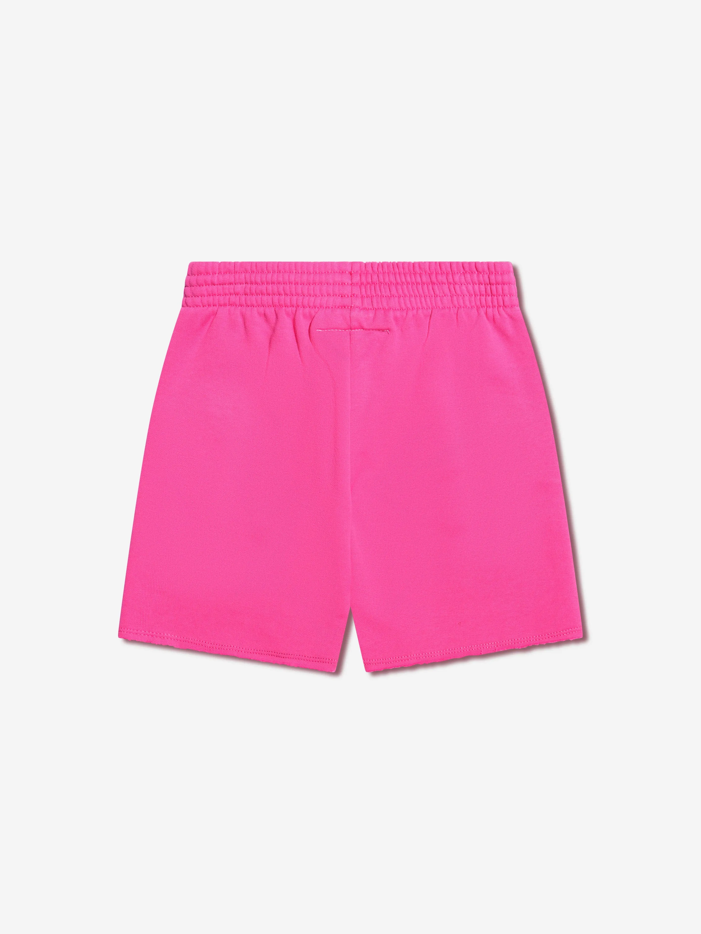 MM6 Maison Margiela Kids Logo Shorts In Pink