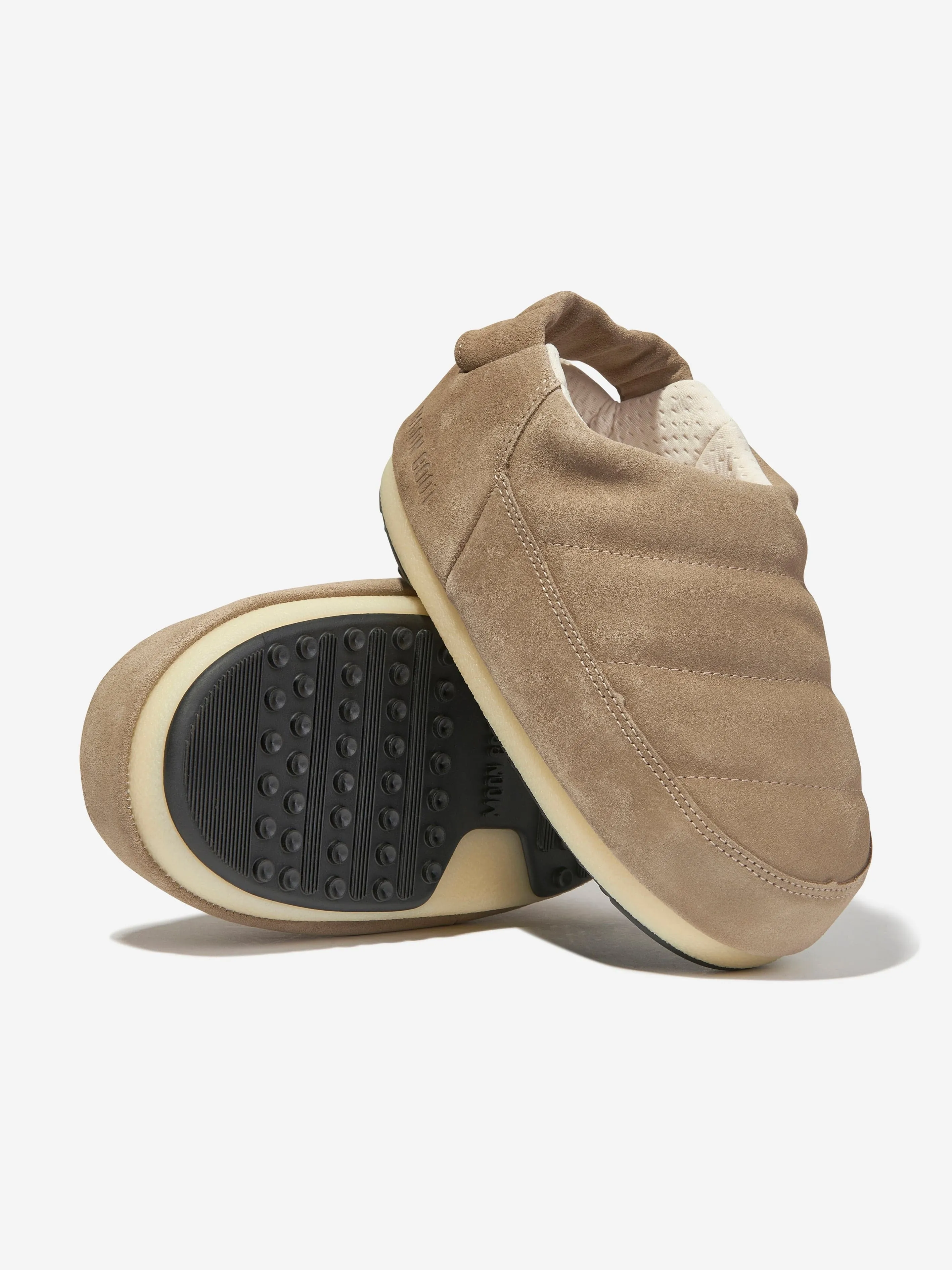 Moon Boot Kids Suede Sandals in Beige