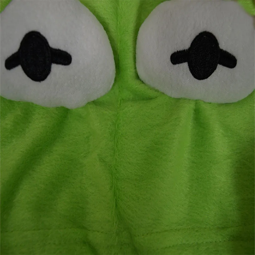 Muppets Kermit Hooded Fuzzy Onesie Union Suit Pajama