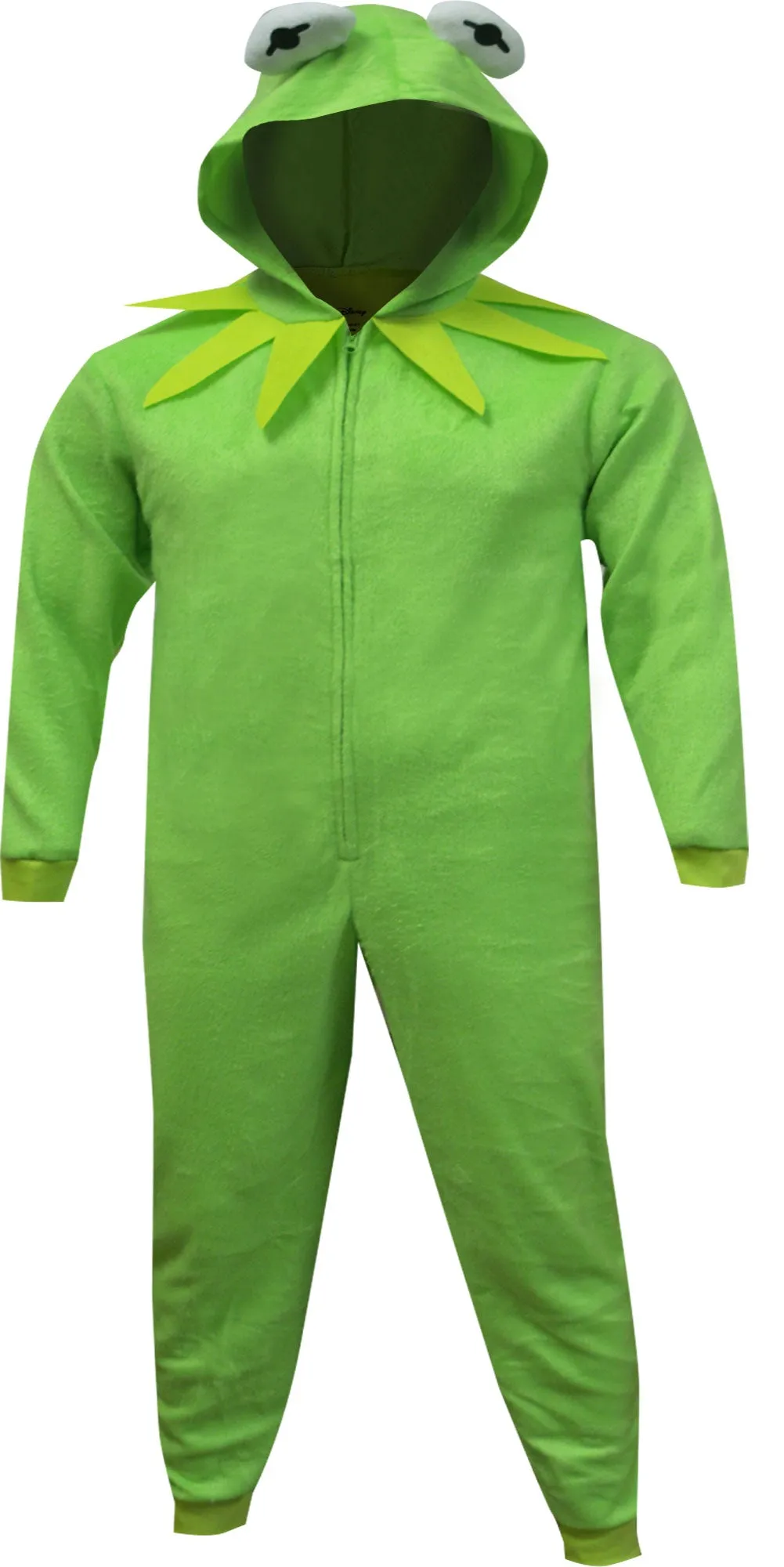 Muppets Kermit Hooded Fuzzy Onesie Union Suit Pajama