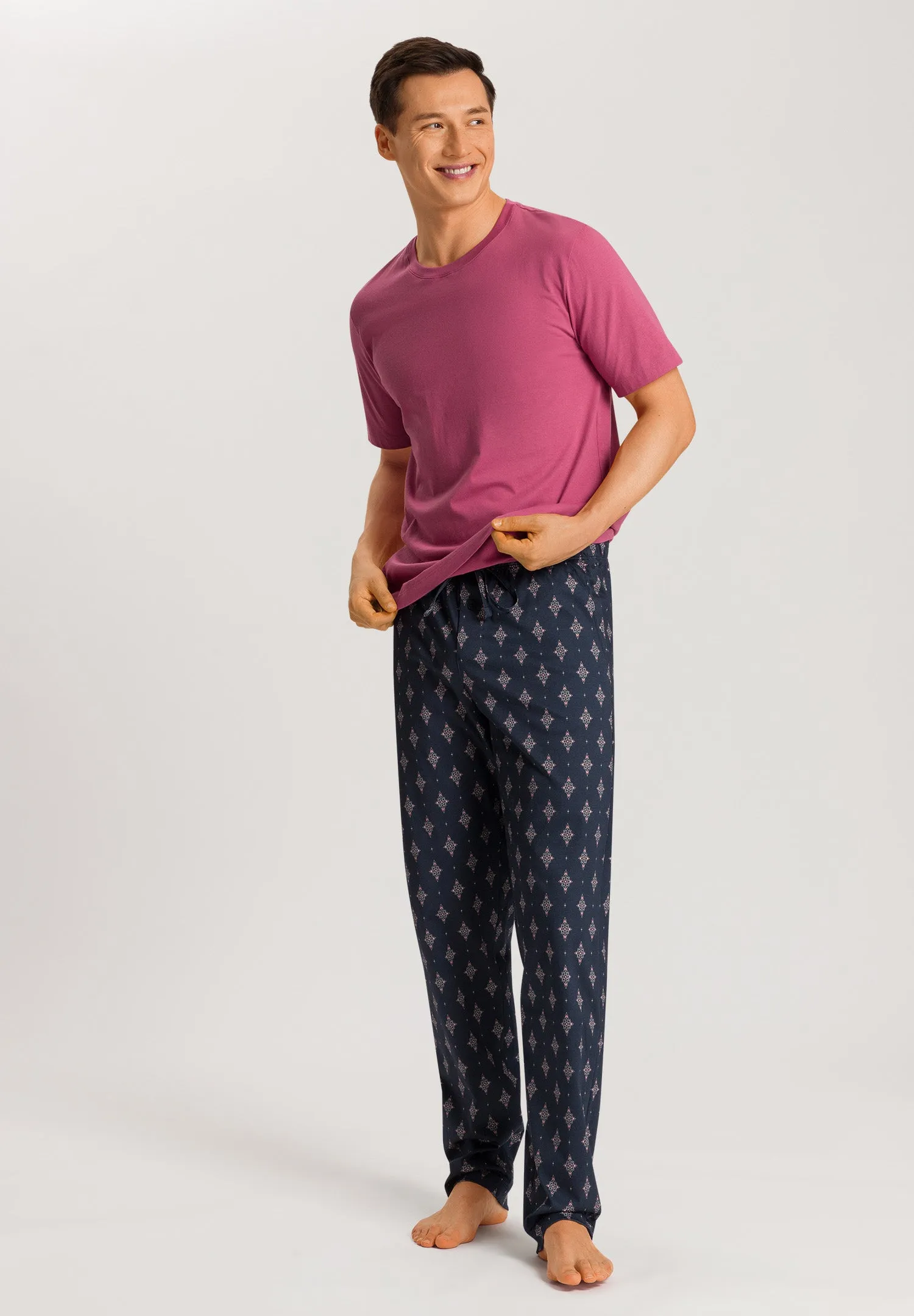 Night And Day Cotton Drawstring Pajama Pants | Dotted Ornament 75216-2195