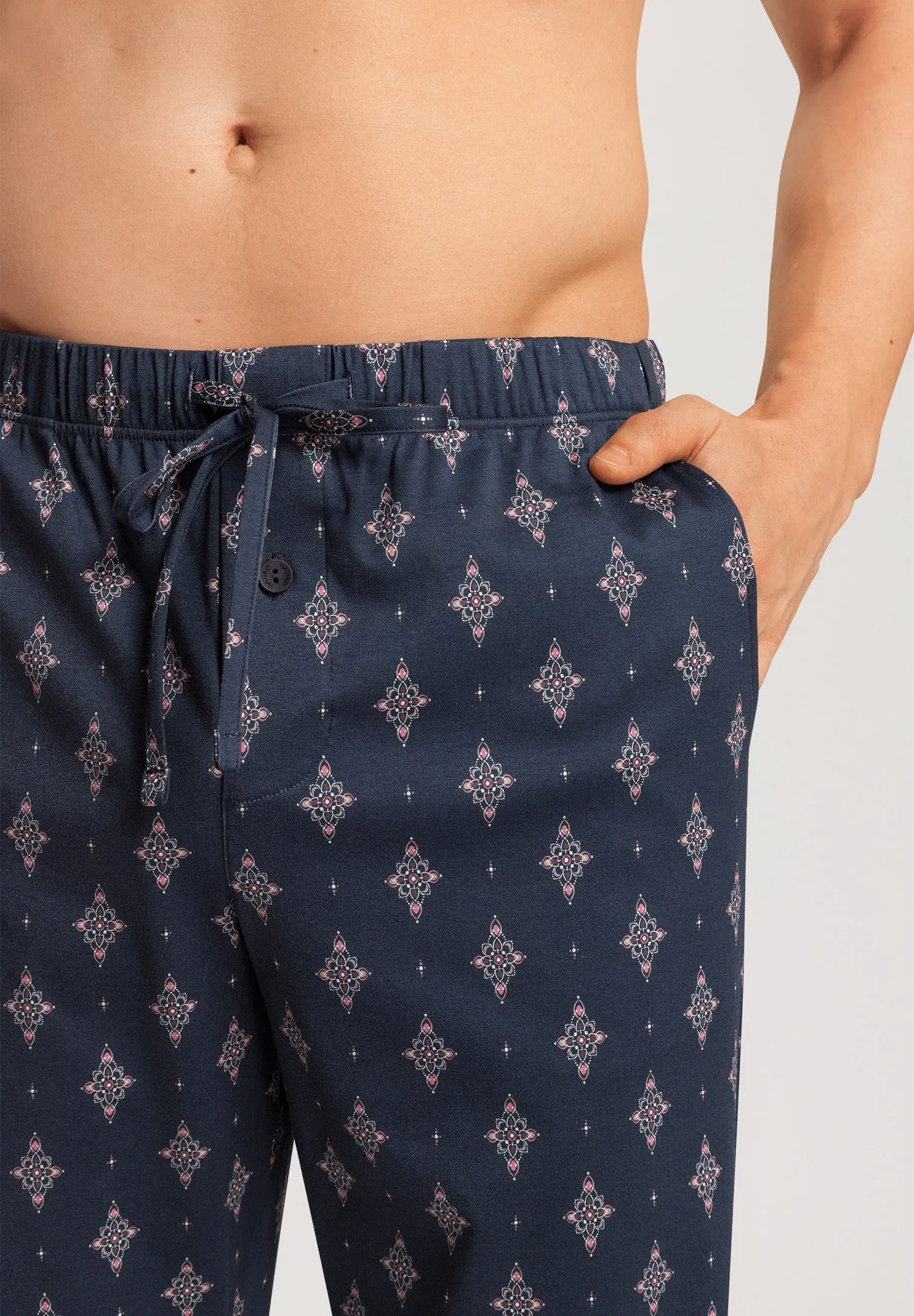 Night And Day Cotton Drawstring Pajama Pants | Dotted Ornament 75216-2195