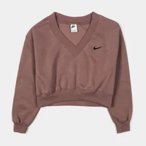 NSW Phoenix Fleece Cropped Womens Crewneck (Brown)