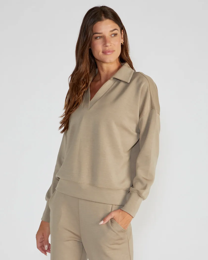 Opal Fleece Relaxed Polo