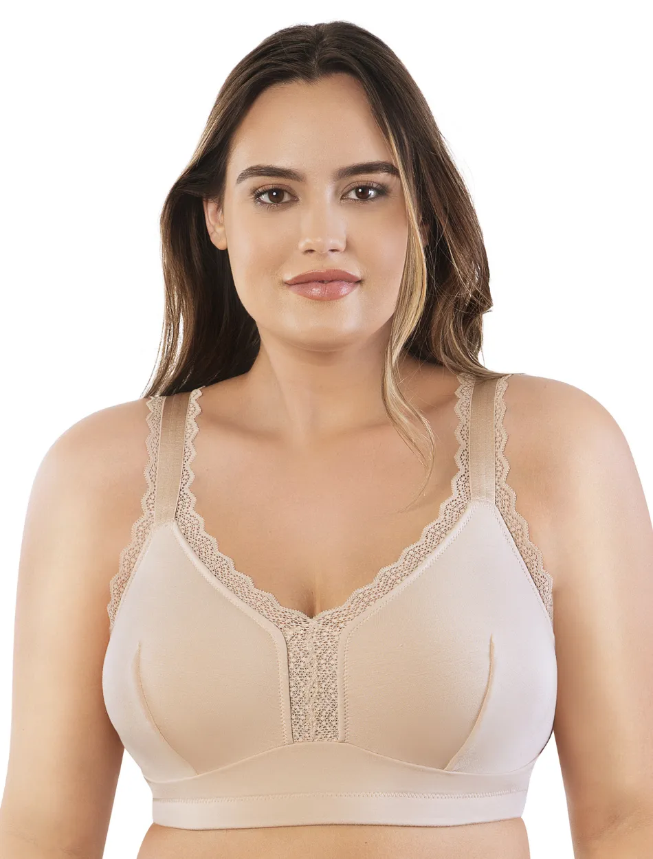 Parfait Dalis Bra Wirefree Bralette, Bare | Bare Lace Bralette | Bare Lounge Bra