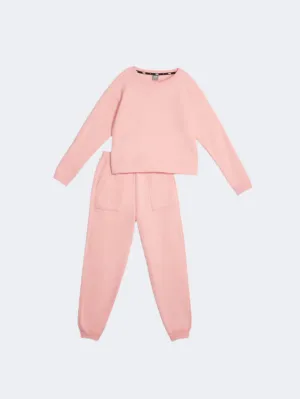 Puma Loungewear Girls Lifestyle Suit Peach