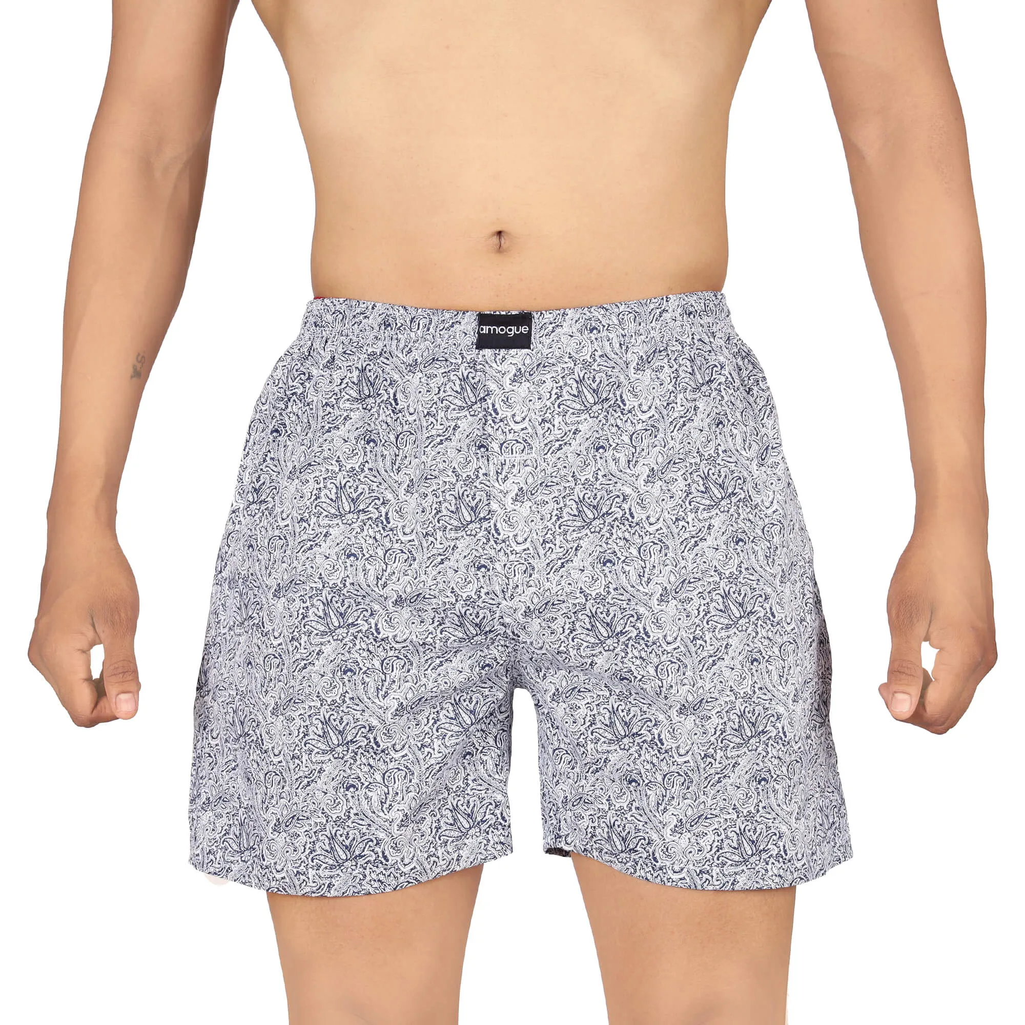 Purple & Grey Printed Boxer Combo