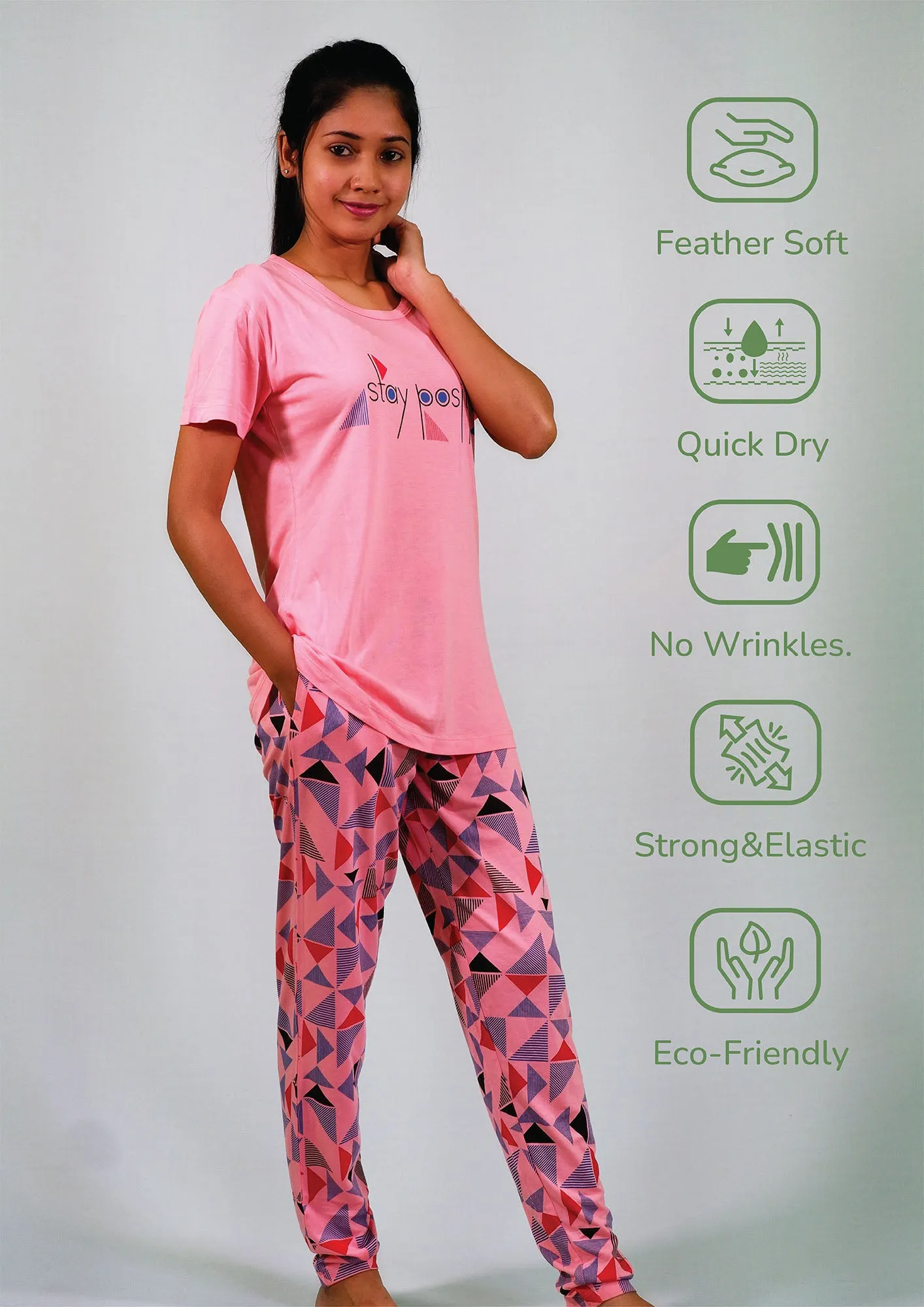 Radiant Positivity Women's Pajamas Set in TENCEL™