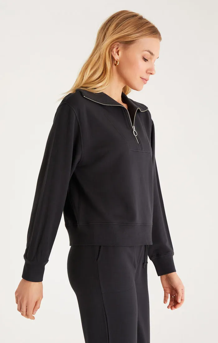 Relaxed Half Zip Sweatshirt