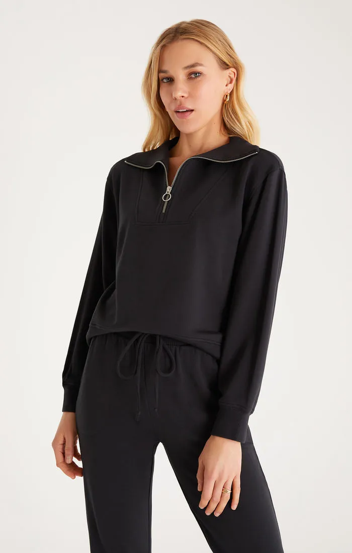 Relaxed Half Zip Sweatshirt