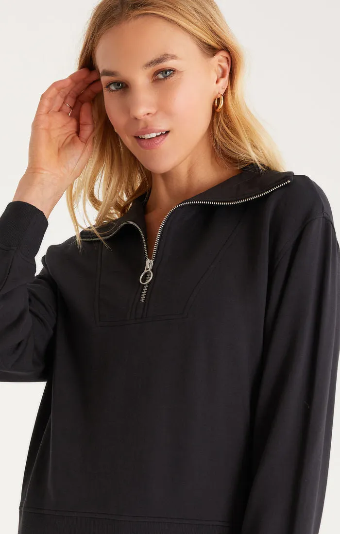 Relaxed Half Zip Sweatshirt