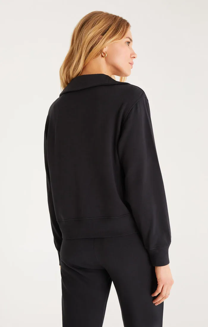 Relaxed Half Zip Sweatshirt