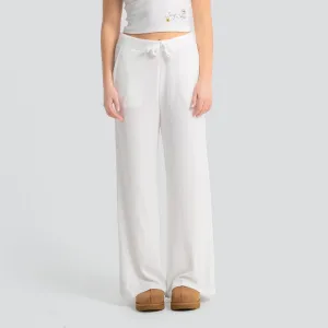 Ribbed Hacci Wide Leg Pant