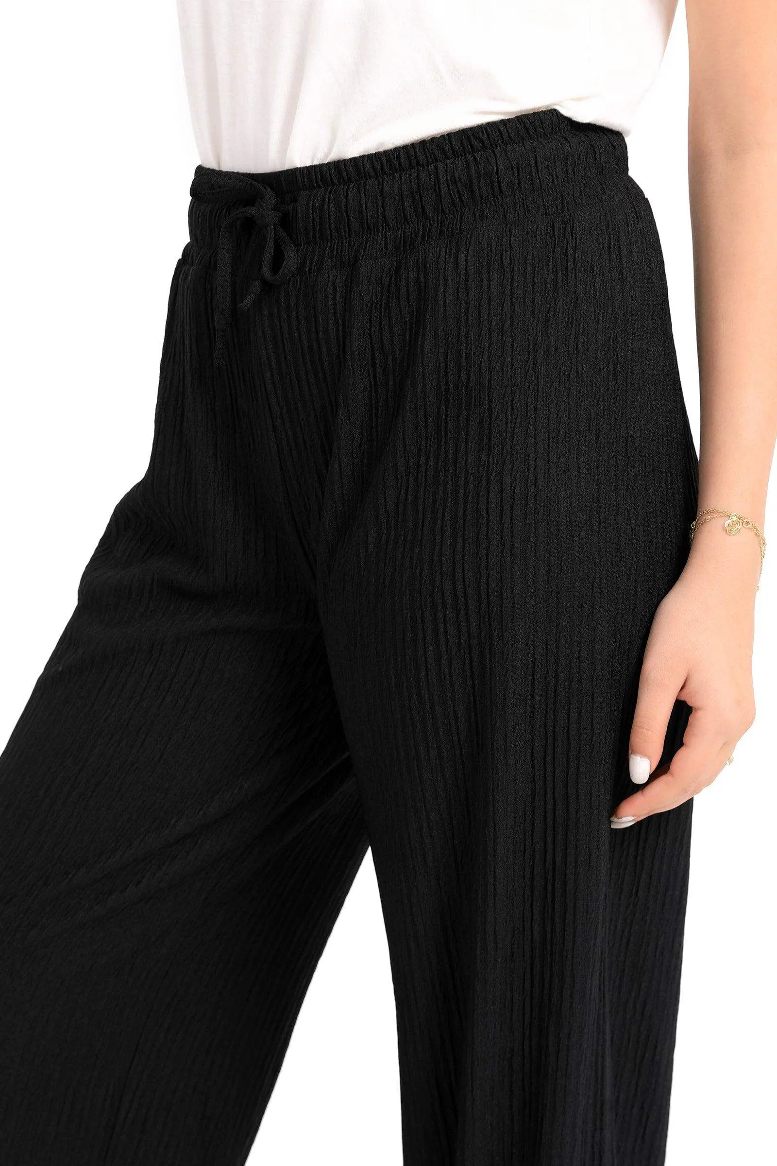 Ribbed Wide Leg Pants